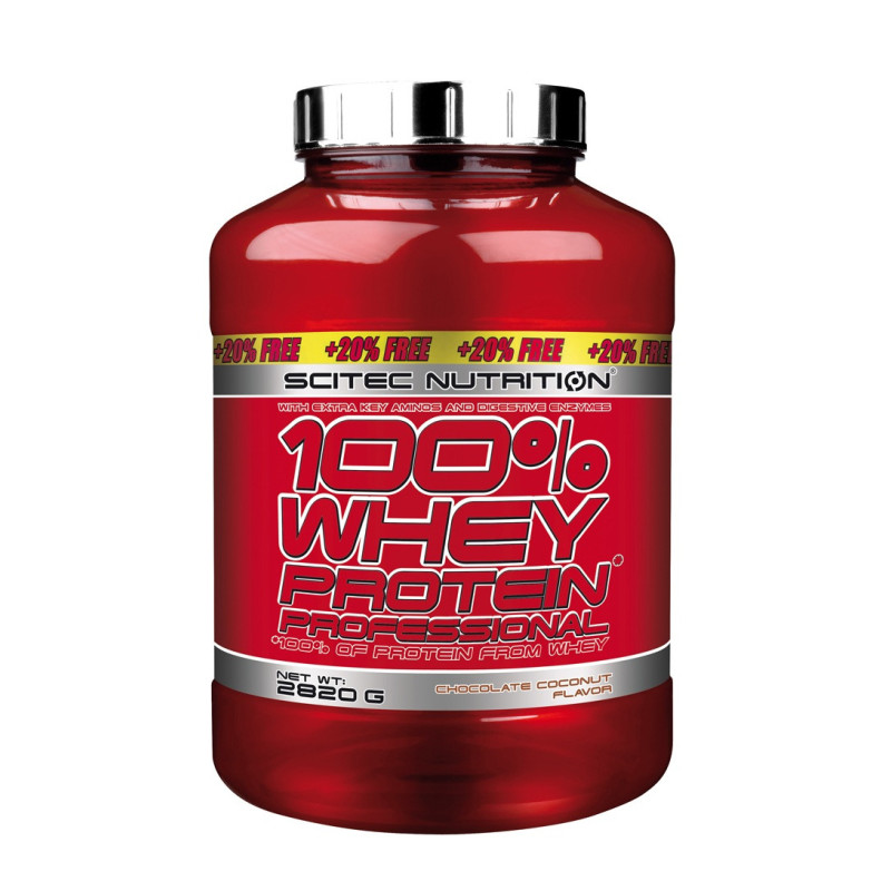 Scitec 100% Whey Protein Professional + 20% Gratis 2820g