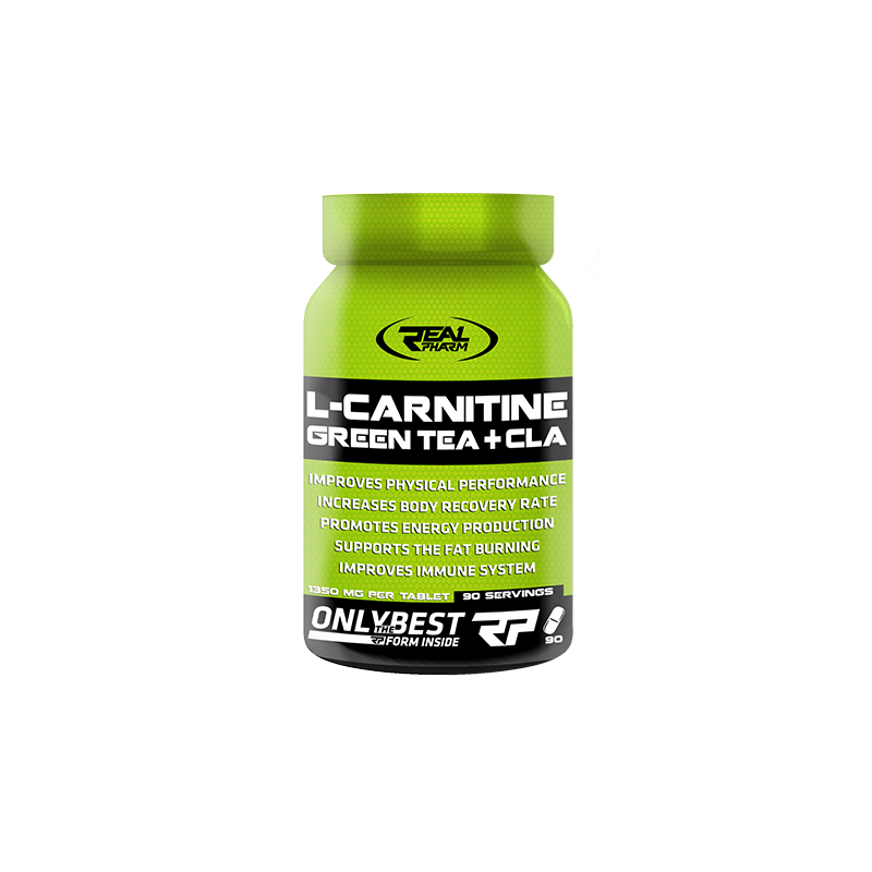 Real Pharm L-Carnitine, Green Tea & Cla 90 kaps.