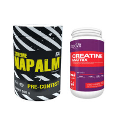 FA Xtreme Napalm Pre Contest 500g + Ostrovit Creatine Matrix 300g