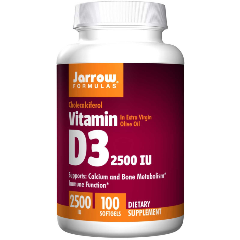 Jarrow Formulas Vitamin D3 2500IU 100 softgels