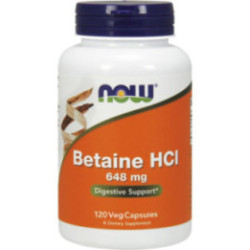 Now Foods Betaine HCL 648mg 120 kaps.
