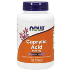 Now Foods Caprylic Acid 600mg 100 softgels