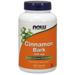 Now Foods Cinnamon Bark 600mg 240 kaps.