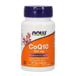 Now Foods CoQ10 with Hawthorn Berry 100mg 30 vcaps.