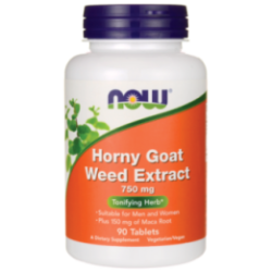 Now Foods Horny Goat Weed Extract 750mg 90 tabl.