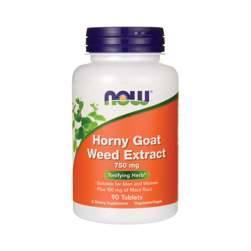 Now Foods Horny Goat Weed Extract 750mg 90 tabl.