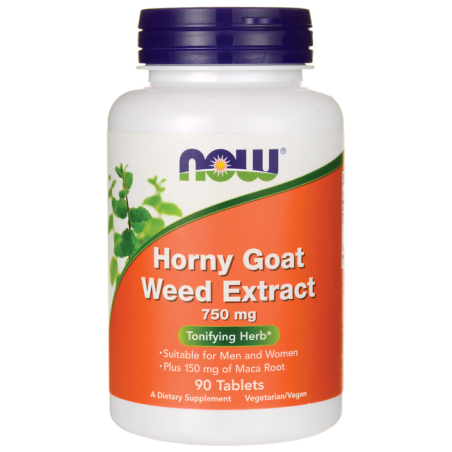 Now Foods Horny Goat Weed Extract 750mg 90 tabl.