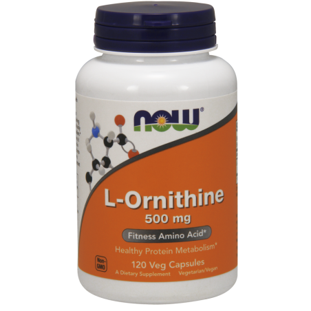 Now Foods L-Ornithine 500mg 120 kaps.