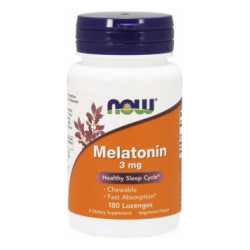 Now Foods Melatonin Chewable 3mg 180 lozenges