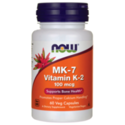 Now Foods MK-7 Vitamin K-2 100mcg 60 vcaps.