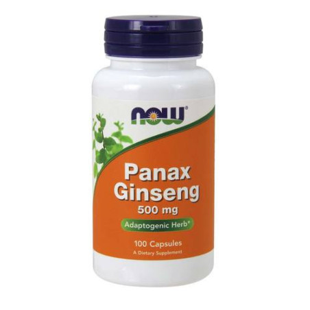 Now Foods Panax Ginseng 500mg 100 kaps.