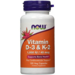 Now Foods D3 & K2 120 vcaps.