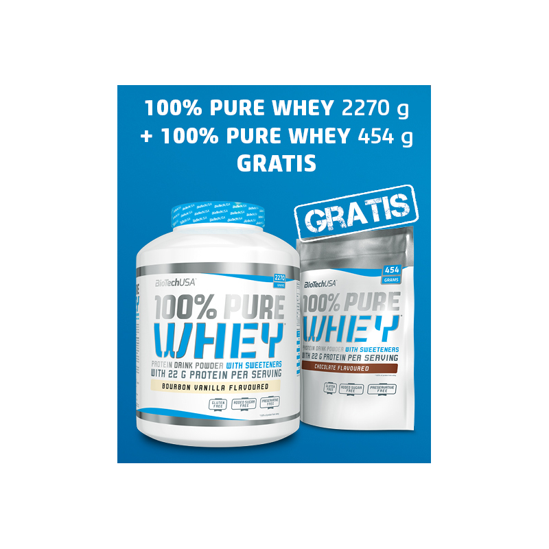 Biotech 100% Pure Whey 2270g + 454g GRATIS !