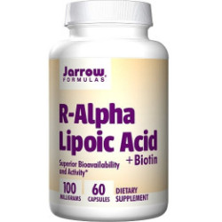 Jarrow Formulas R-Alpha Lipoic Acid + Biotin 60 kaps.