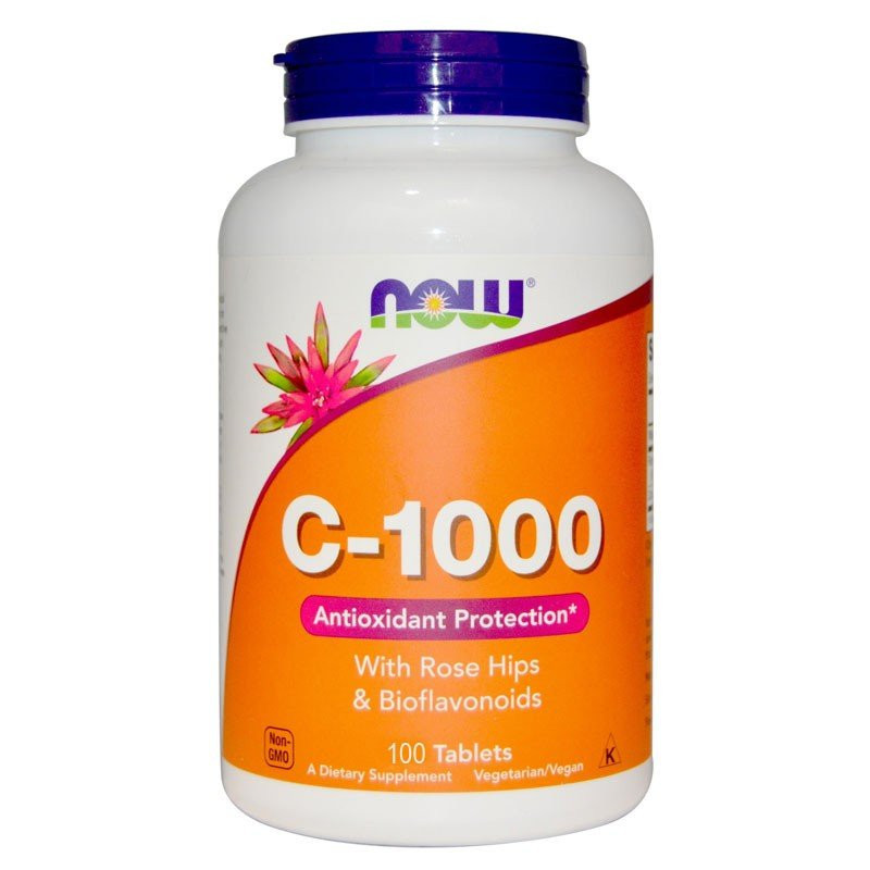 Now Foods Vitamin C-1000 with Rose Hips & Bioflavonoids 100 tabl.