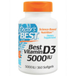 Doctor's Best Vitamin D3 5000 IU 360 softgels