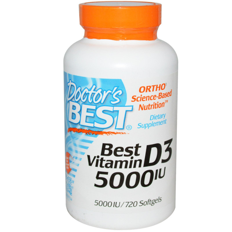 Doctor's Best Vitamin D3 5000 IU 720 softgels