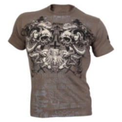 Olimp T-shirt Screaming Skulls Gray