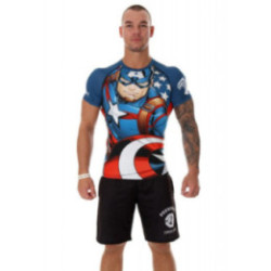 Poundout Rashguard Marvel Captain America 2.0