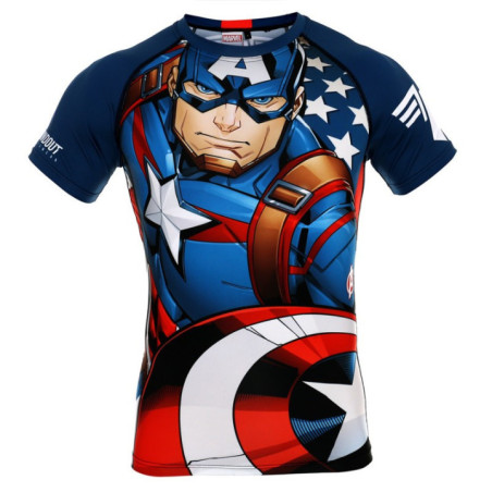 Poundout Rashguard Marvel Captain America 2.0