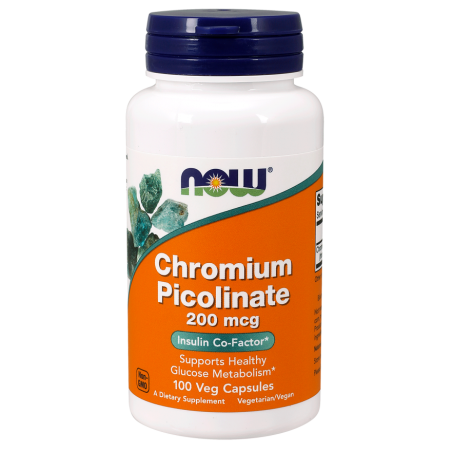 Now Foods Chromium Picolinate 200mcg 100 vcaps.