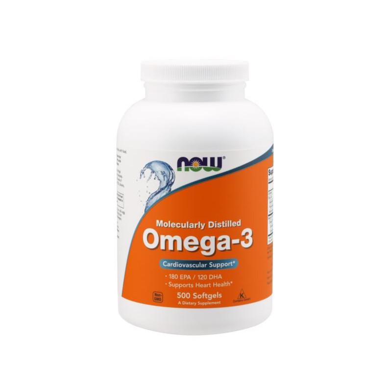 Now Foods Molecularly Distilled Omega 3 500 kaps.