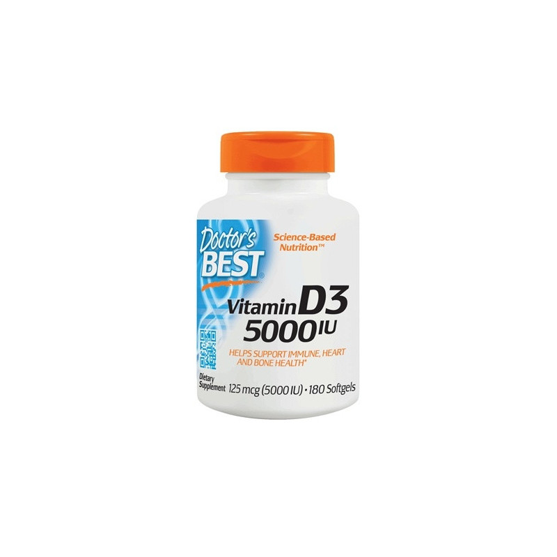 Doctor's Best Vitamin D3 5000 IU 180 softgels