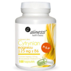 Aliness Cytrynian Magnezu + B6 (p-5-p) 100 kaps.