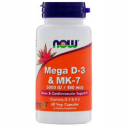 Now Foods Mega D3 & Mk-7 60 kaps.