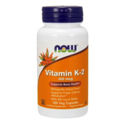 Now Foods Vitamin K-2 100mcg 100 kaps.