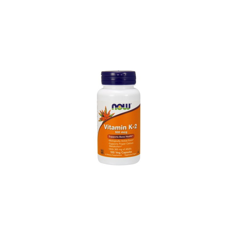 Now Foods Vitamin K-2 100mcg 100 kaps.