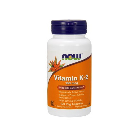 Now Foods Vitamin K-2 100mcg 100 kaps.