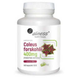Aliness Coleus Forskohlii 10% 400mg 100 vcaps.