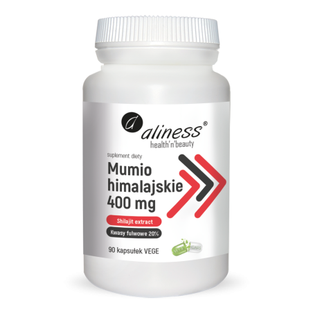 Aliness Mumio himalajskie (Shilajit extract) 400mg 90vcaps.