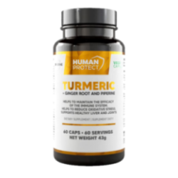 Human Protect Turmeric + Ginger Root 60 vkaps.