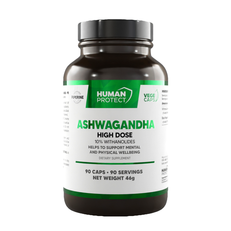 Human Protect Ashwagandha High Dose 10% 90 vkaps.