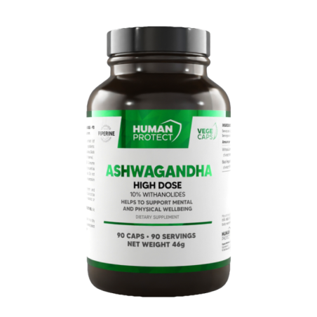 Human Protect Ashwagandha High Dose 10% 90 vkaps.