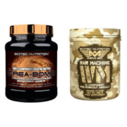 Scitec Crea-bomb 660g + War Machine 350g