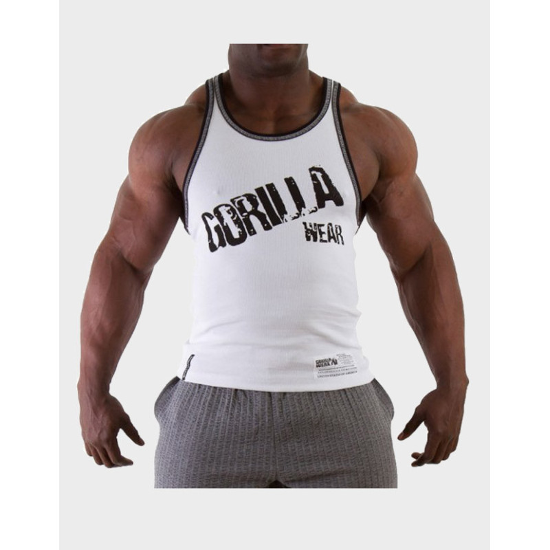 Gorilla Wear Stamina Rib Tank Top Pure White