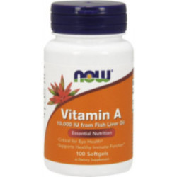 NOW Foods Vitamin A 10000 IU 100 kaps.