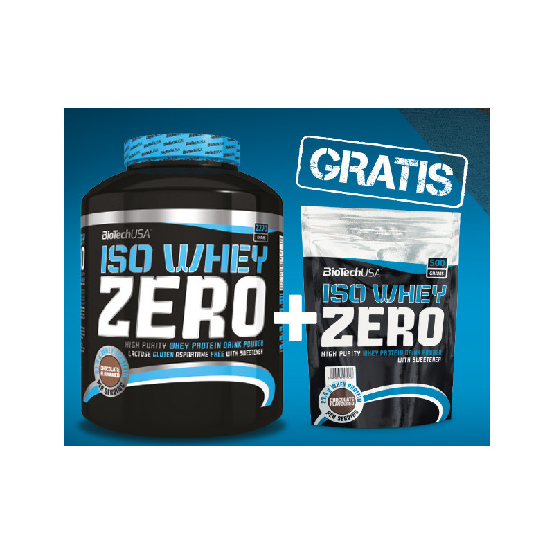 Biotech Iso Whey Zero 2270g + 500g GRATIS !